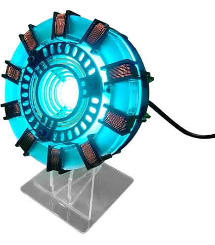 Amazon.co.jp: Iron Man Arc Reactor 1:1比、振動感知、LEDライト、USB